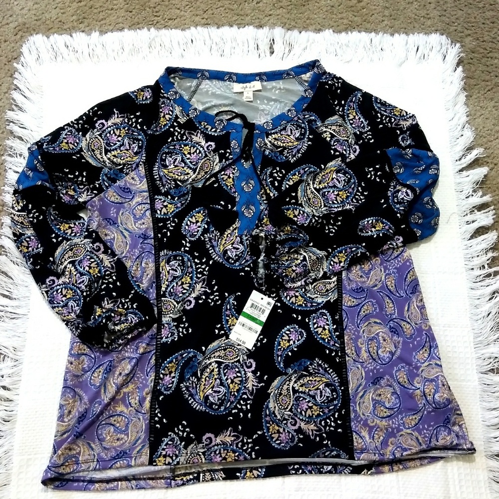 Style & Co. Carefree Blouse WT-2 - Picture 2 of 5